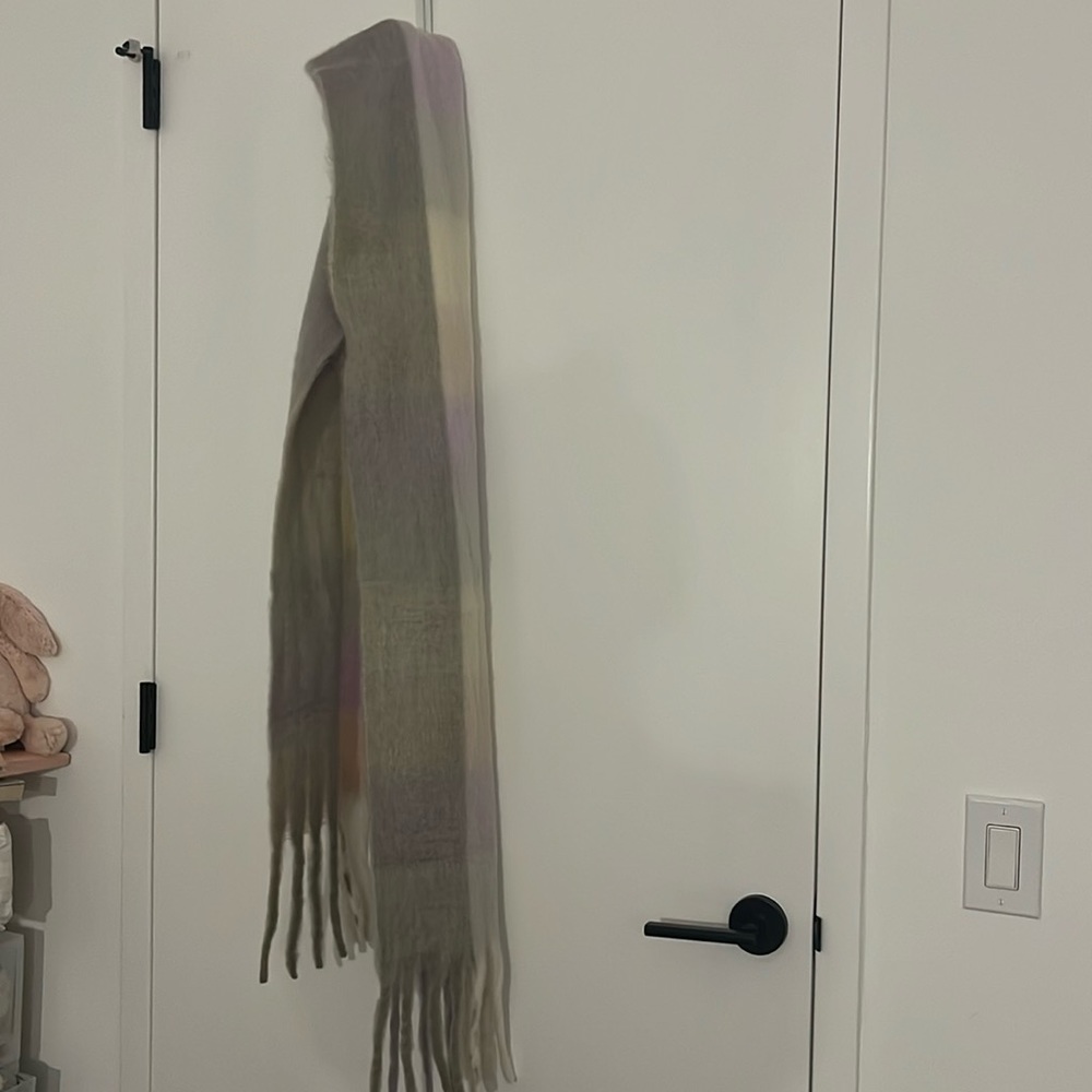 Purple grey scarf